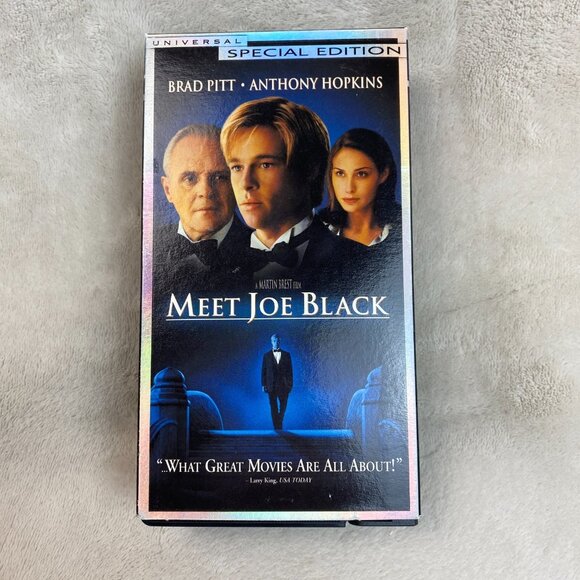 Meet Joe Black 1998 Brad Pitt Anthony Hopkins Romance Drama VHS Tape - Picture 1 of 4